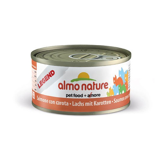 Cat food Almo in a box of 70 g salmon.