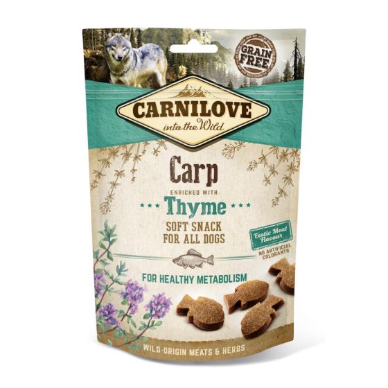 Carnilove Dog Treat Soft Carpe au thym 200gr