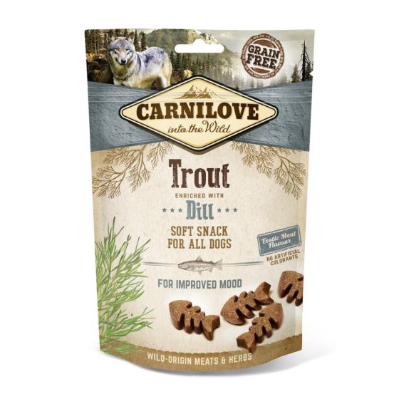 Carnilove Dog Treat Soft Trout with dill 200gr