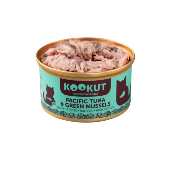 Kookut Cat Thon Pacifique & Moule Verte 70gr