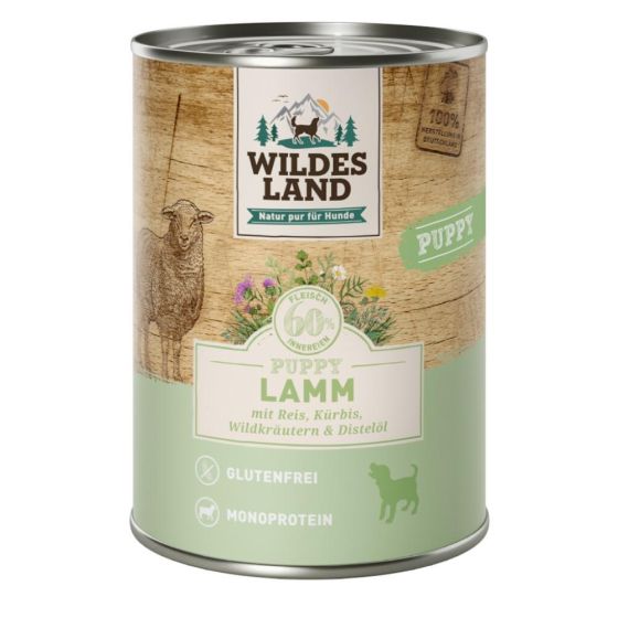 Wildes Land Puppy Lamb Pumpkin & Rice Box 6x400g