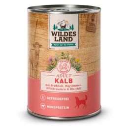 Wildes Land Adult Kalb Brokokoli & Carotten Box 6x400g