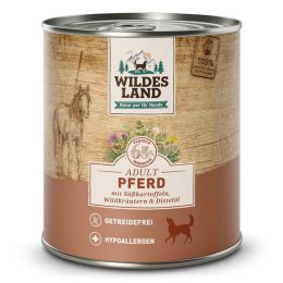 Wildes Land Boite Adult Cheval Patate douce 6x800g