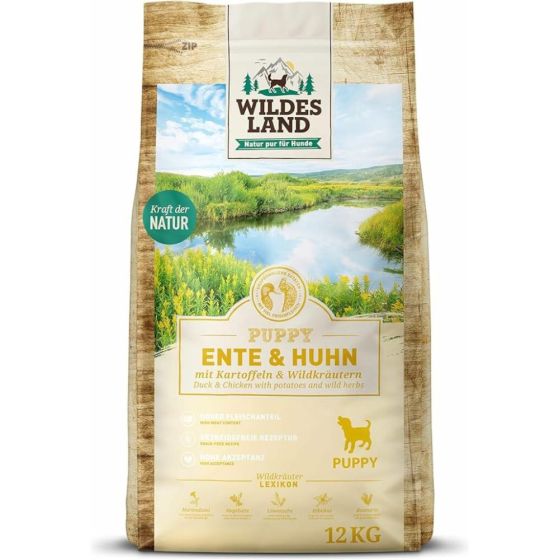 Wildes Land Puppy Duck and Chicken Potato 12kg