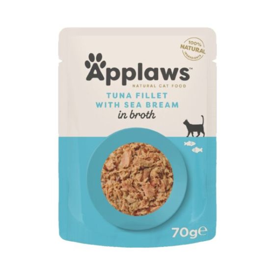 Applaws bag Tuna Fillet & Sea Bream 70g