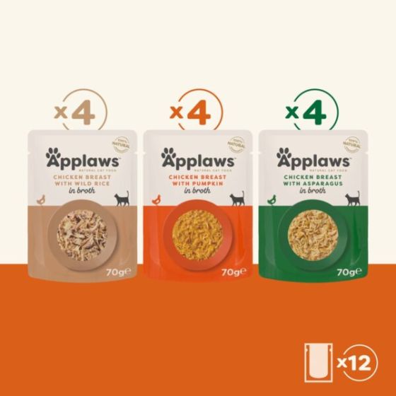 Applaws sachet Chicken Multi Pack 12x70g