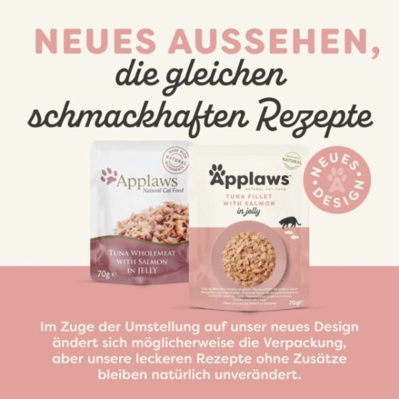 Applaws Pouch en Gelée Thon&Saumon70gr