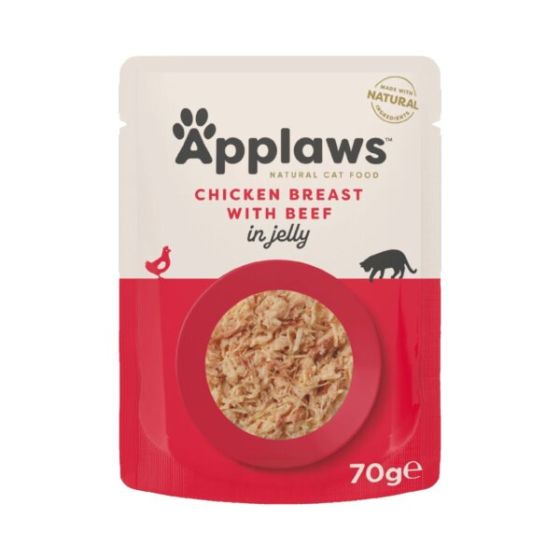 Applaws Pouch en Gelée Poulet&Boeuf 70gr