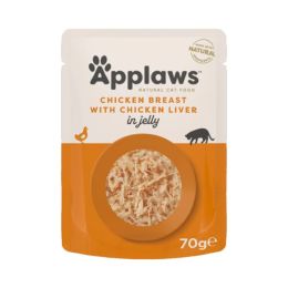 Applaws Pouch en Gelée Blanc&Foie de Poulet 70gr