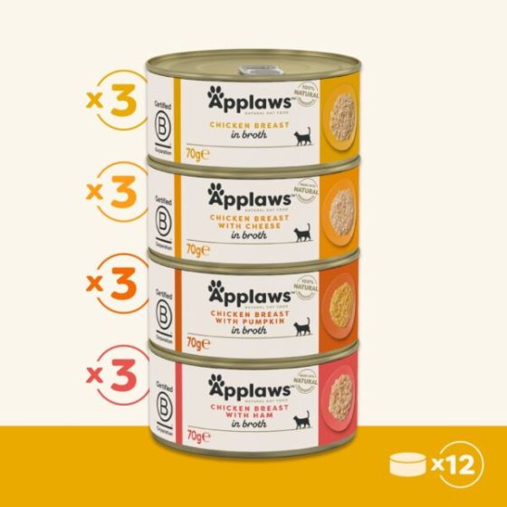 Applaws Boite Chicken Deluxe Multi 12x70g