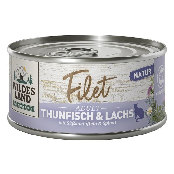 Wildes Land Fel Adult Filet Thon & Saumon 12x 80g