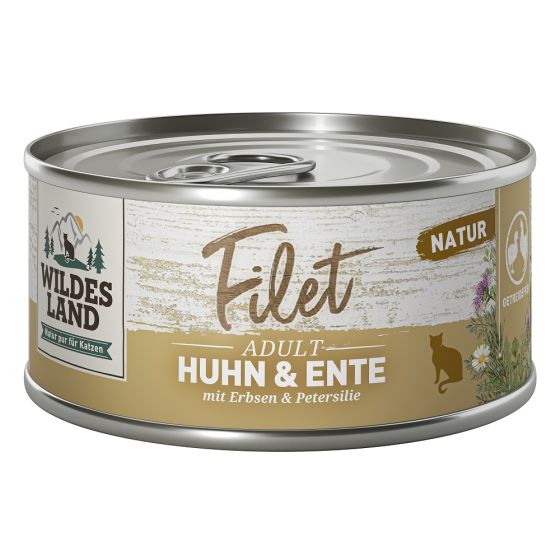 Wildes Land Fel Adult Filet Poulet & Canard 12x 80g