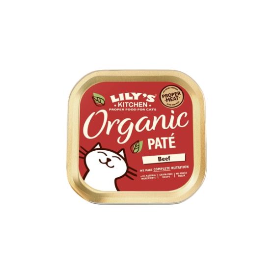 Lily's Kitchen Cat Paté Organic Boeuf 85gr