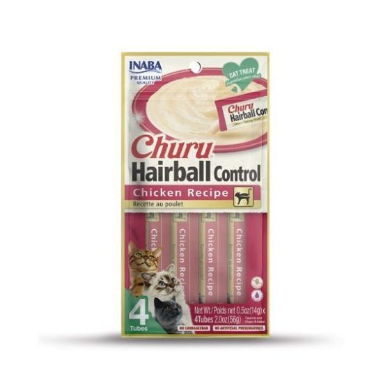 Inaba Churu Hairball Chicken 4x14gr