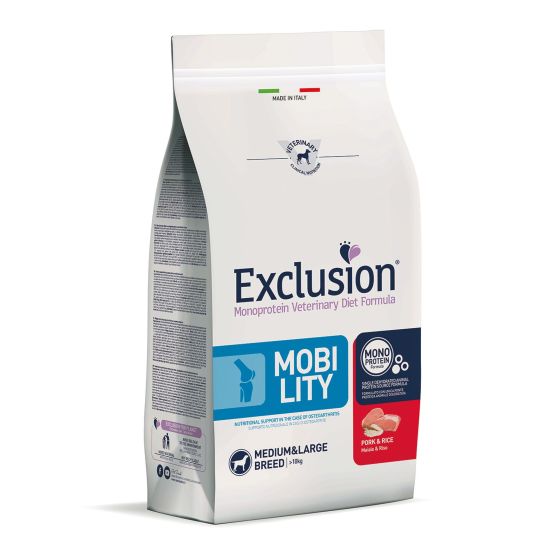 Exclusion Dog VET Mobility Adult Med&Lar Pork 2kg