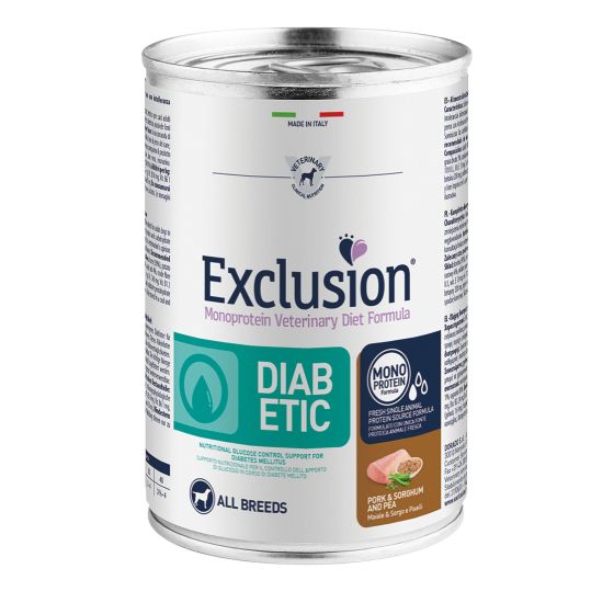 Exclusion Dog VET Diabetic All Br 24x400gr