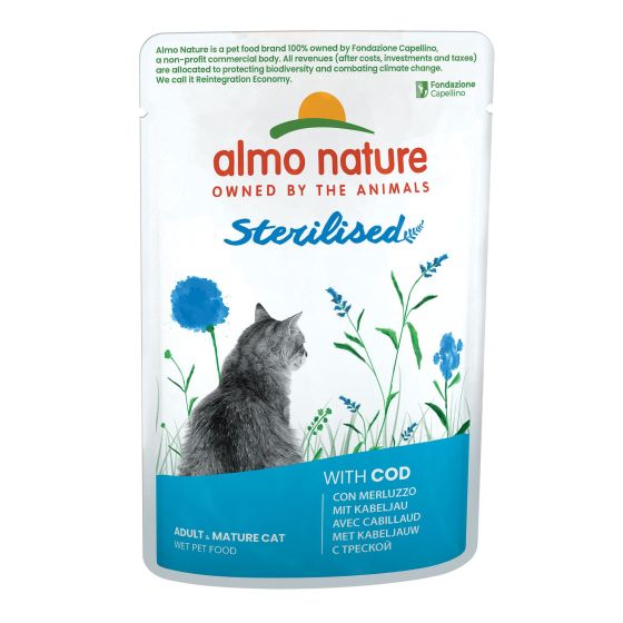 Almo Cat Sachet Sterilised Cabillaud 30x70gr