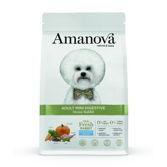 Amanova Dog Adult No Grain Mini Digestive Divine Rabbit 7kg