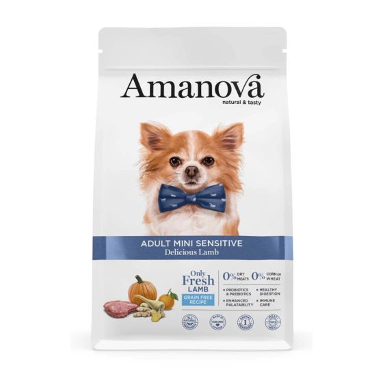 Amanova Dog Adult No Grain Mini Sensitive Delicious Lamb 2kg