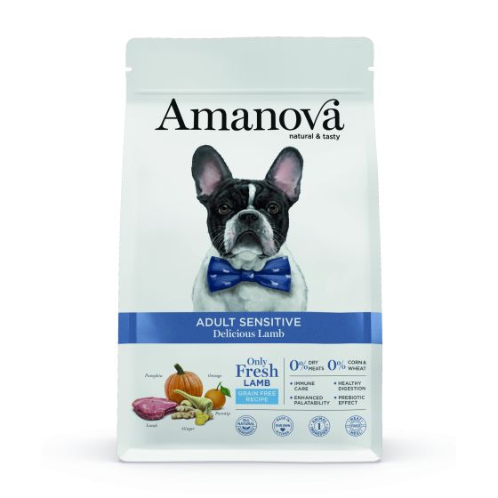 Amanova Dog Adult No Grain All Breeds Sensitive Delicious Lamb 10kg