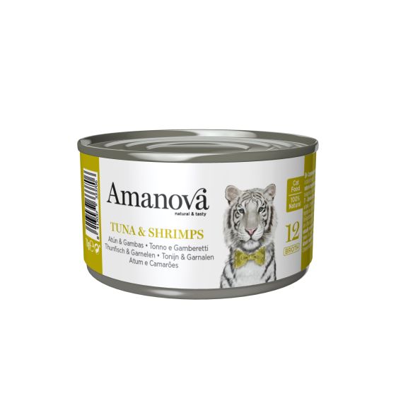 Amanova Cat Tuna & Shrimps Box (Broth) 24x70g