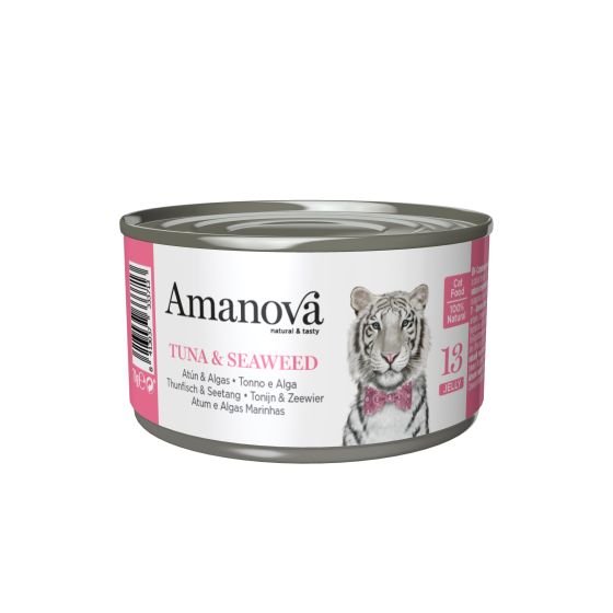 Amanova Cat Tuna & Seaweed Box (Jelly) 24x70g