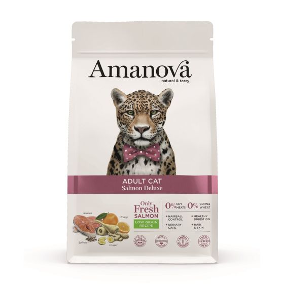 Amanova Cat Low Grain Salmon Deluxe 1.5kg