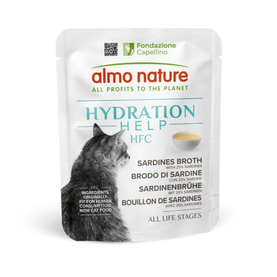 Almo Nature Sachet Hydratation Bouillon de Sardine 50gr