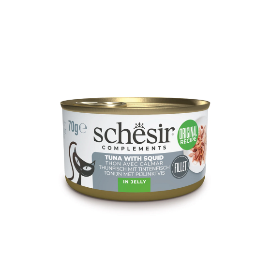 Schesir Cat Boite 70g Thon avec Calamars