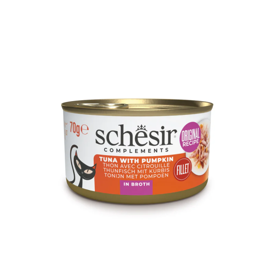 Schesir Cat Box 70g (Broth) Tuna&Pumpkin