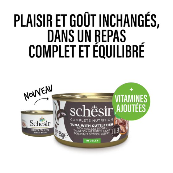 Schesir Cat Boite 85gr Thon Seiche Schesir Cat Boite 85gr Thon Seiche