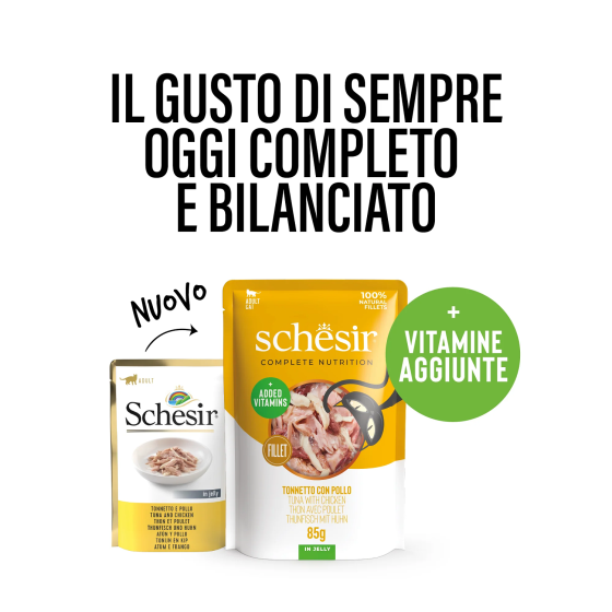 Schesir Cat 85g Bag Tuna with Chicken