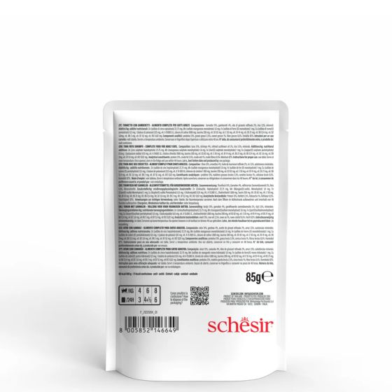 Schesir Cat Sachet 85g Thon Crevette