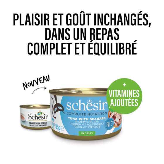 Schesir Cat Boite 85gr Thon&Bar