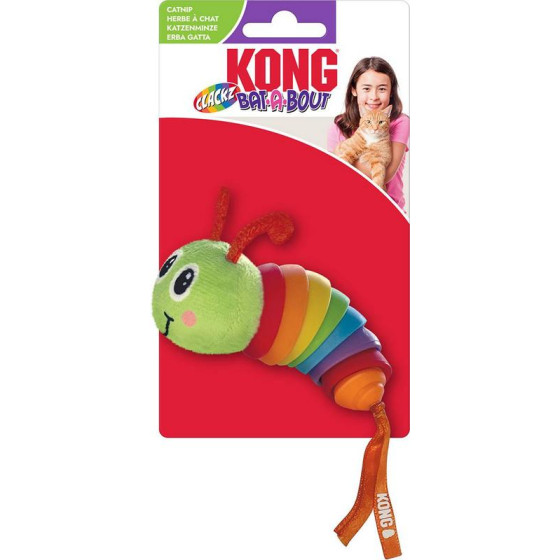 Kong Cat Bat-A-Bout Clackz Caterpillar