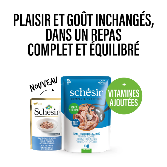 Schesir Cat Sachet 85g Thon Sardine