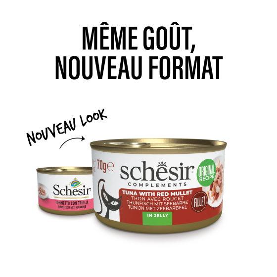 Schesir Cat Can 70g Tuna & Red mullet