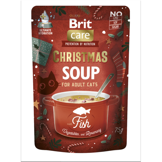 BRIT CARE Feline Adult Christmas Soup Fish 75gr