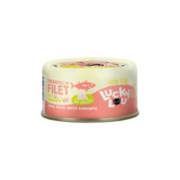 Lucky Lou BOITE Tuna Fillet & Shrimp Jelly 70gr