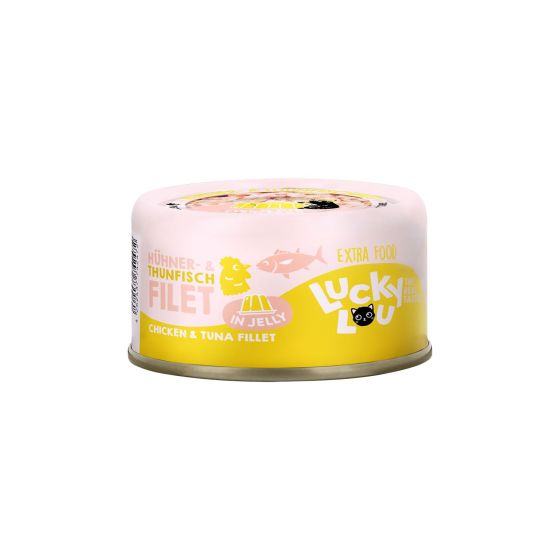Lucky Lou BOITE Chicken Fillet & Tuna Jelly 70gr