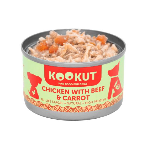 Kookut DOG Chicken with Beef and Carrot 90gr