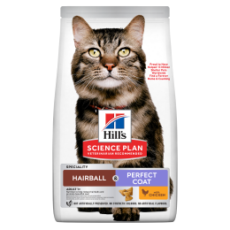 ‌‌Hill's feline adulte Hairball & Perfect Coat 7kg