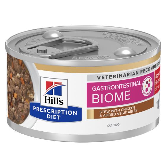 Prescription Diet™ Feline GI Biome™ Stress Stew Chicken Legumes 24x82g