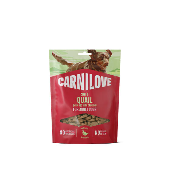 Carnilove Dog Treat Soft Caille Origan 200gr