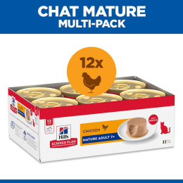 Hill's Feline Boite Mousse Mature Senior 12x85gr