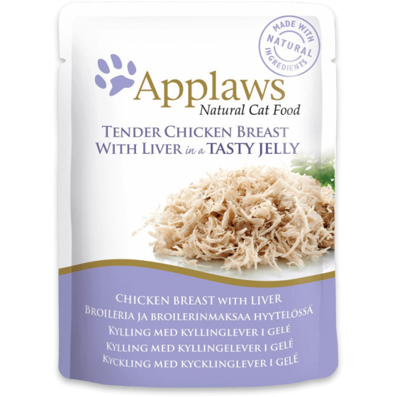 Cat food Applaws white and liver of chicken in bag 70 g