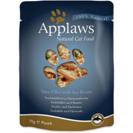 Food for cats Applaws tuna and sea bream in bags of 70 g,