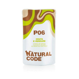 Natural Code Cat sachet N°6 Daurade et Legumes 70gr