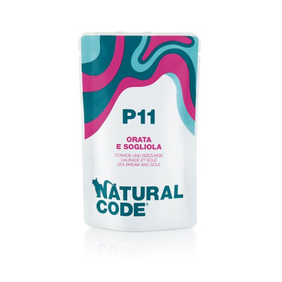 Natural Code Cat sachet N°11 Daurade et Sole 70gr