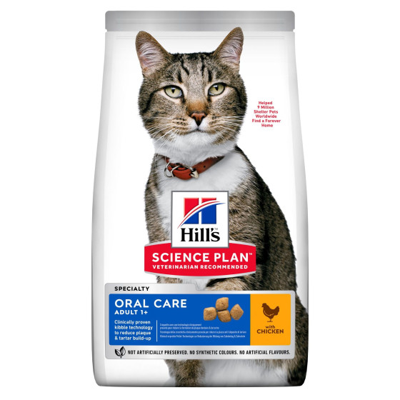 Hill's feline adult oral care 7kg (Period 2-5 days)